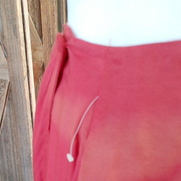 Passports By Pier 1 Vintage Wrap Skirt Sarong Womens M Salmon Red NWT Deadstock - Picture 6 of 11